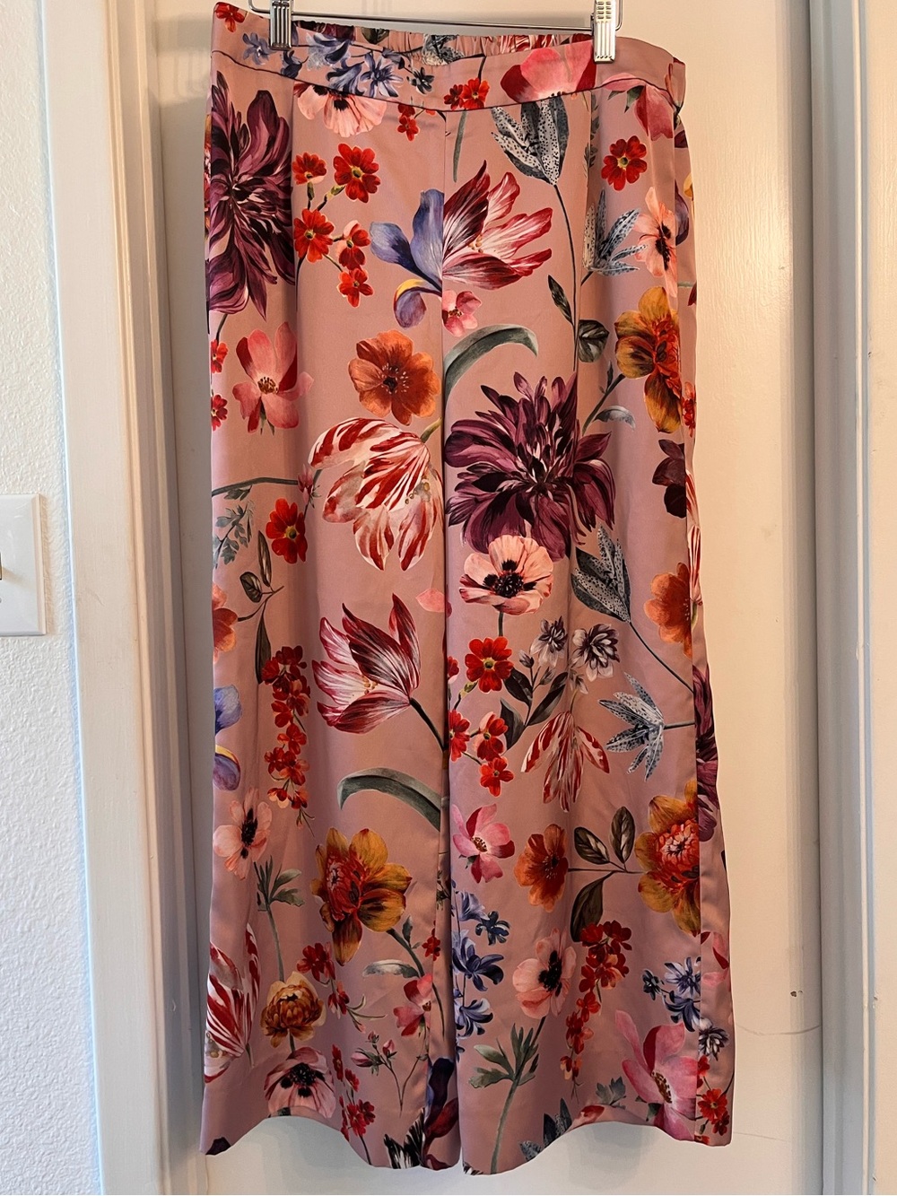 J. Crew Pink Floral Maxi Skirt